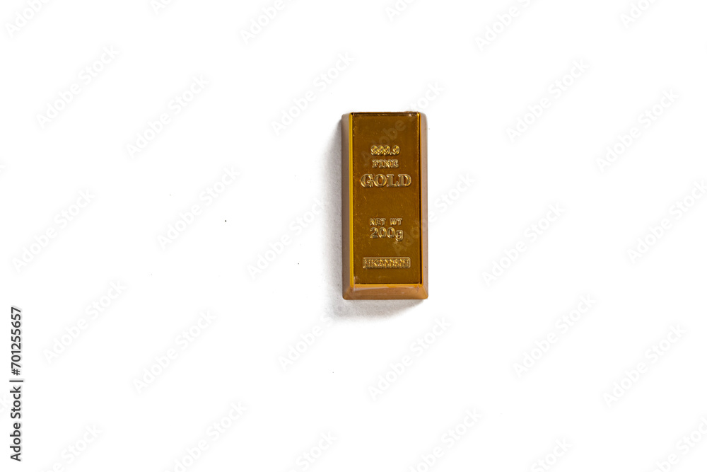 An imitation gold bar An imitation gold bar
