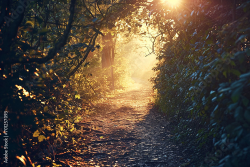 With the sunlight effect, the image conveys a sense of hope and optimism, illuminating the path towards positive change