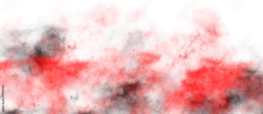 red and white abstract fog