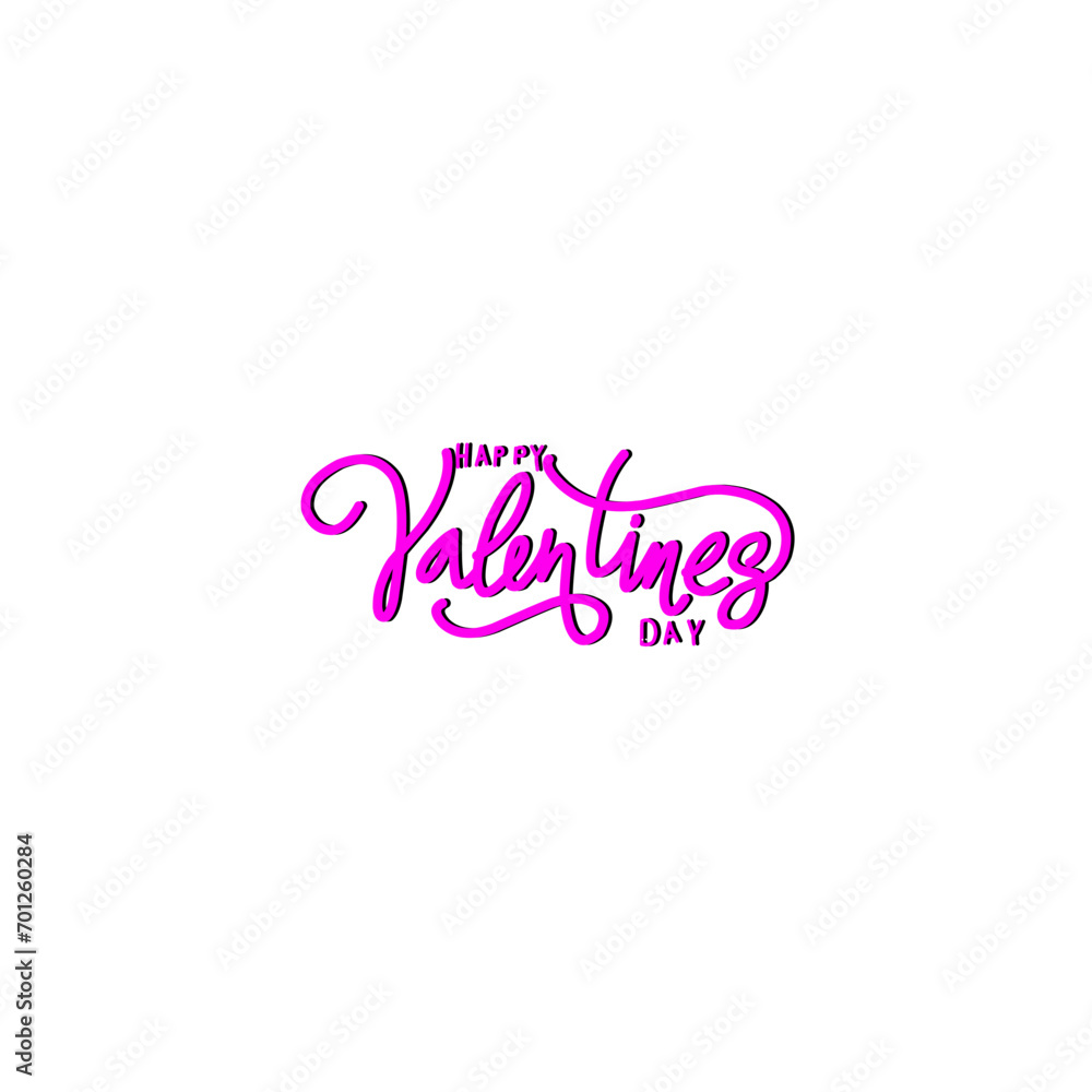 Happy Valentines Day typography Happy Valentines Day typography