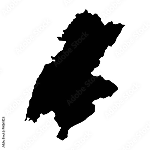 Beqaa Governorate map, administrative division of Lebanon. Vector illustration. photo