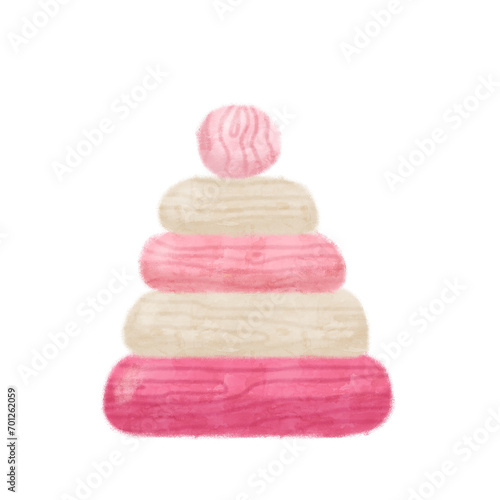 stack of rings baby toy photo