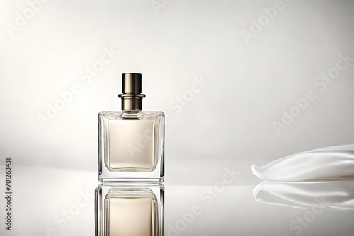 minimalist square shaped perfume flacon template 