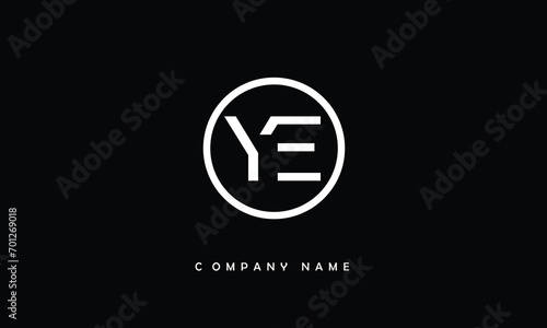 YE, EY, Y, E Abstract Letters Logo Monogram