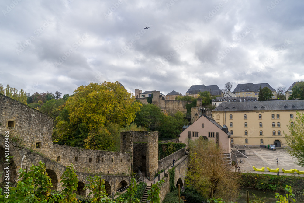 View near the abby called Neimenster in the city Luxembourg