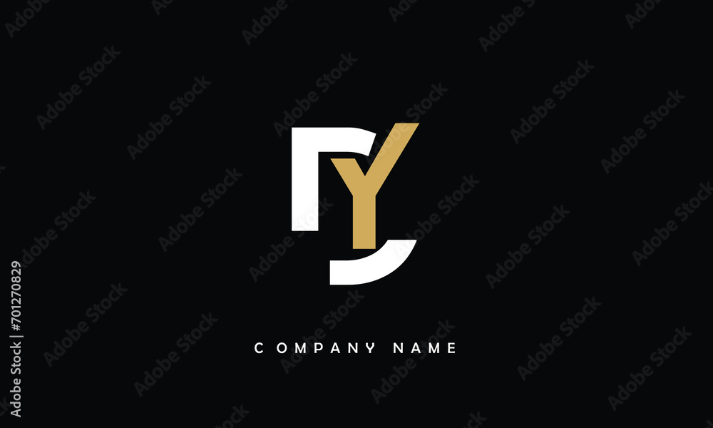 YD, DY, Y, D Abstract Letters Logo Monogram YD, DY, Y, D Abstract Letters Logo Monogram