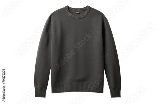 Charcoal Sweater Display Isolated On Transparent Background
