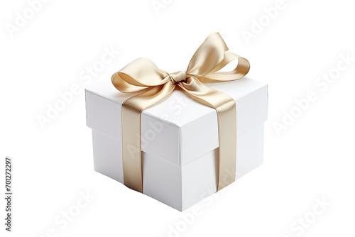 The Closed Gift Box Isolated On Transparent Background