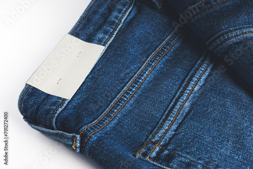 Jeans isolated on a white background. 