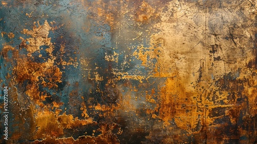 Burnished bronze metal texture with patina and weathered surface.