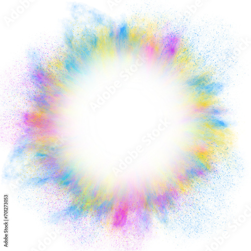 colored sand powder explosion effect