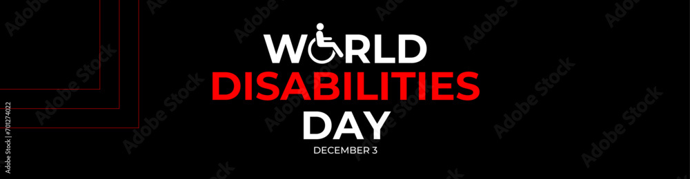 International Day of Persons with Disabilities (IDPD) is celebrated every year on 3 December. suit for website, landing page, poster, banner, brochure, corporate, cover, flyer. Vector illustration