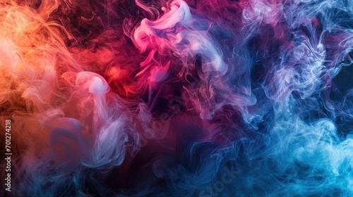 Abstract colored smoke texture with swirling patterns and ethereal feel.