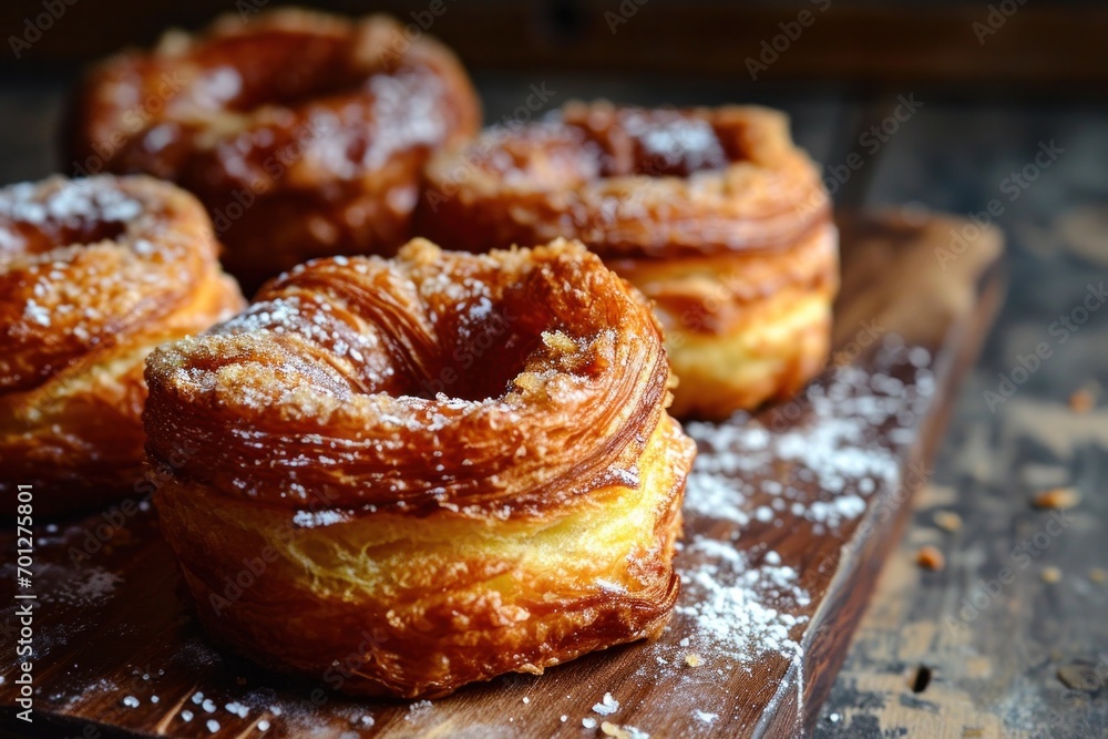 Cronut a delectable fusion of croissant and donut Cronut a delectable fusion of croissant and donut