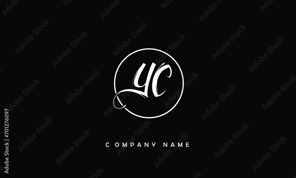 YC, CY, Y, C Abstract Letters Logo Monogram