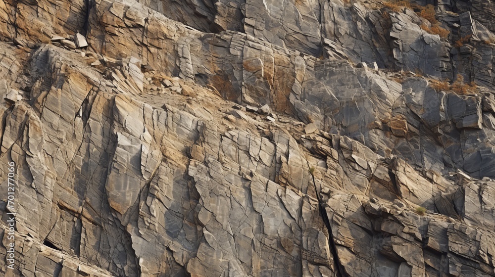 The detailed surface of a rocky outcrop, each crack telling a million-year-old story The detailed surface of a rocky outcrop, each crack telling a million-year-old story