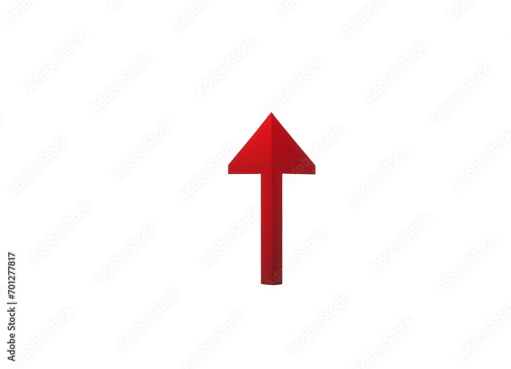 Red arrow on transparent background. Generated by AI. Red arrow on transparent background. Generated by AI.