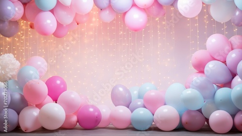 Colorful balloon decoration for wedding, valentine's day, birthday