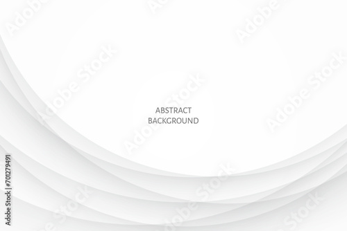 Abstract white and grey gradient background with curve paper shine and layer in modern style.