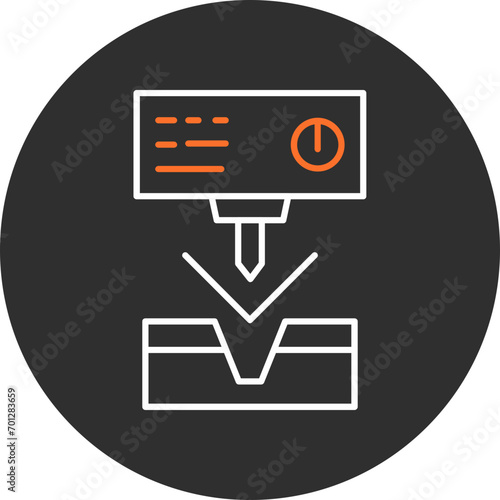Metal Bending Machine Icon