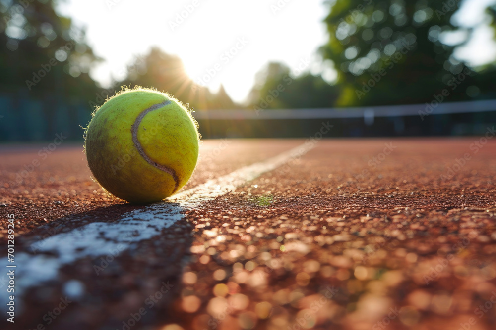 Court-side Elegance: Tennis Ball Macro