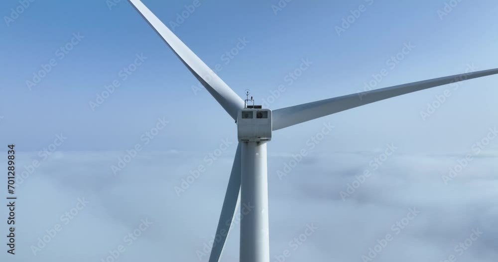 wind power turbines with fog wind power turbines with fog