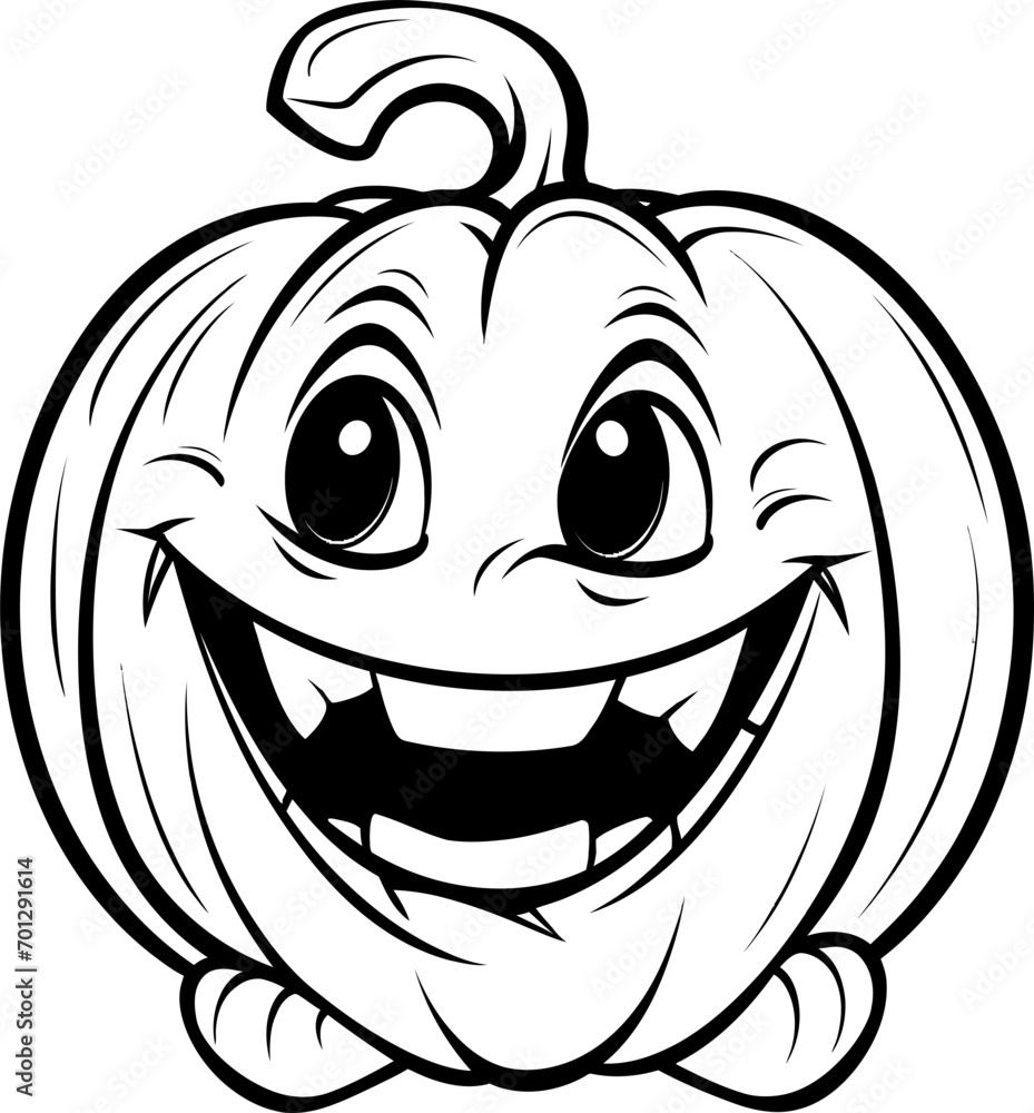 Obraz premium Halloween pumpkin vector image