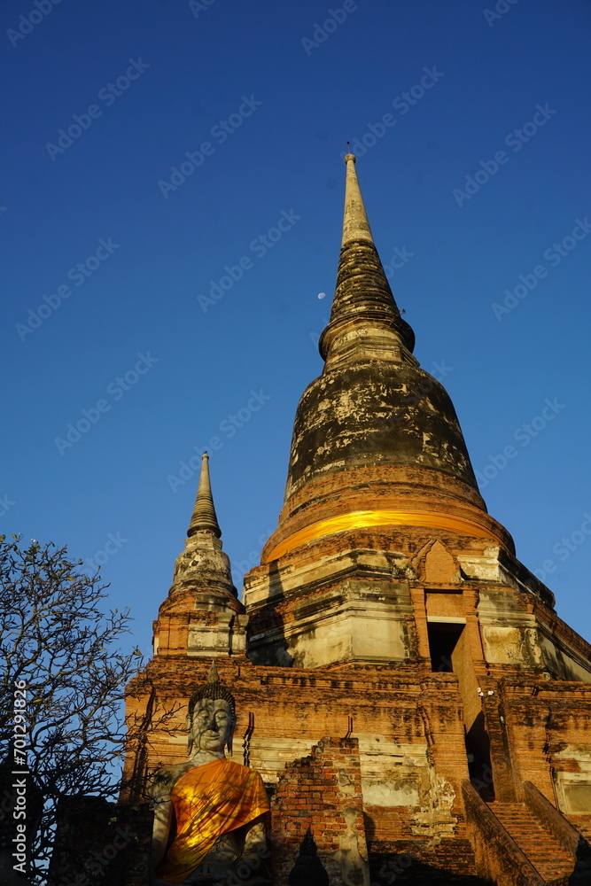 Wat Yai Chai Mongkhon, Ayutthaya, Thailand in early morning