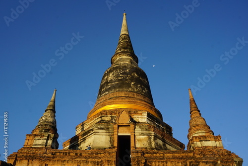 Wat Yai Chai Mongkhon  Ayutthaya  Thailand in early morning