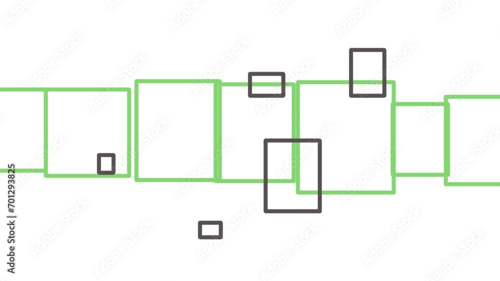 Contour figures flash against the background of a path of rectangles Contour figures flash against the background of a path of rectangles