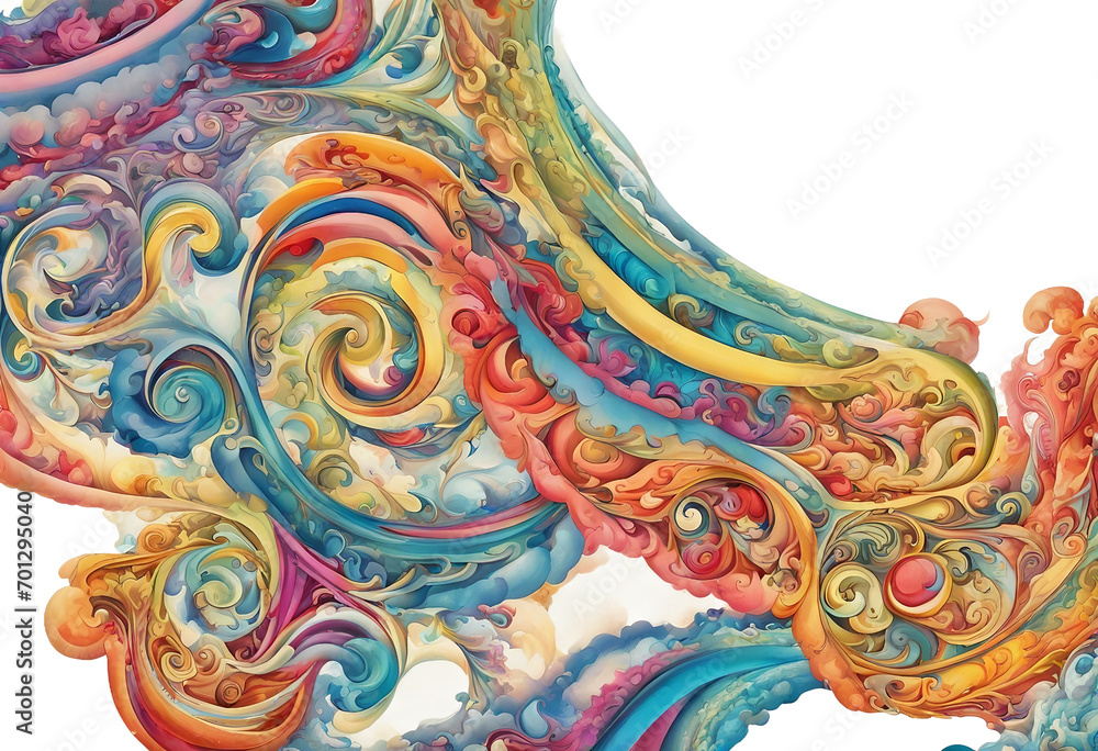 Colorful volute - Art and graphics. Colorful volute - Art and graphics.