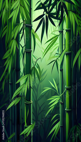 Bamboo Grove Background © Harun