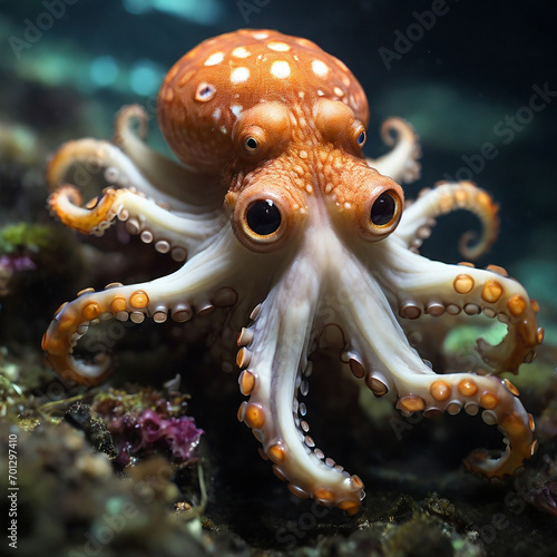 The Intriguing World of Octopuses ai generated © Aziz