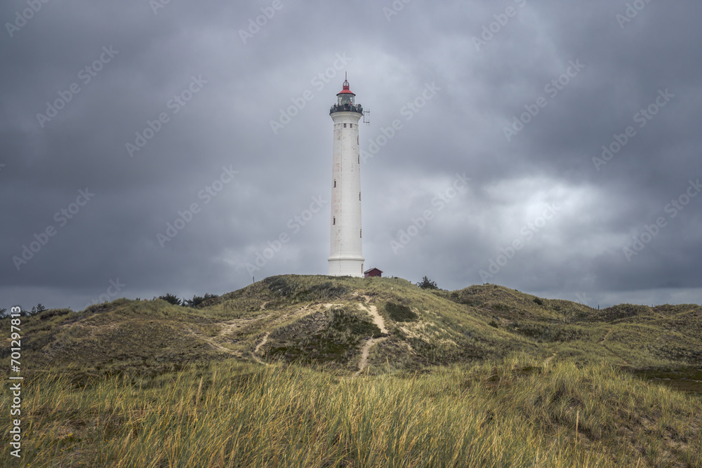 Lyngvig Lighthouse in Jutland, Denmark