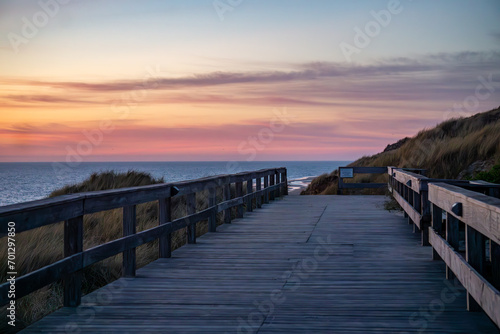 Sonnenuntergang auf der Insel Sylt