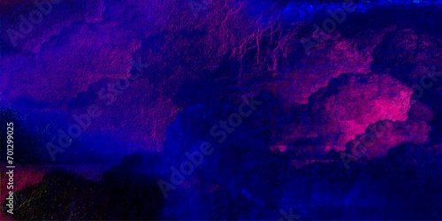 Tableau sur toile abstract colorful background wtercolor grunge light blue background beautiful pu