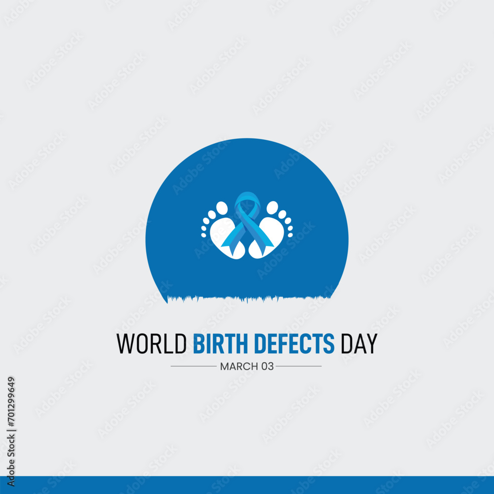 World Birth Defects Day. Birth defects creative concept. awareness ribbon vector illustration. World Birth Defects Day. Birth defects creative concept. awareness ribbon vector illustration.