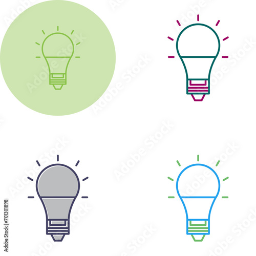 Electric Bulb Vector Icon