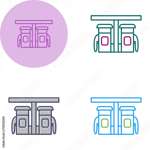 Petrol Station Vector Icon