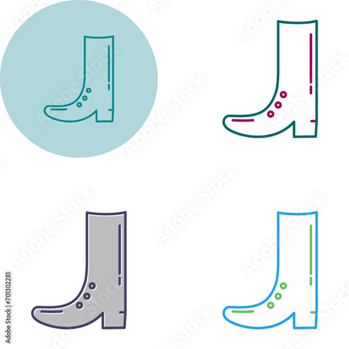 Cowboy Boot Vector Icon