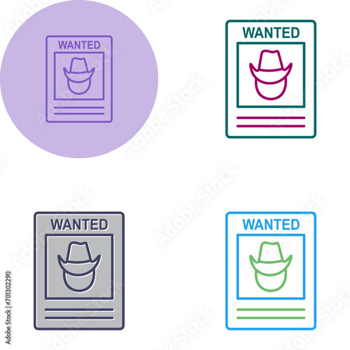 Wanted Poster Vector Icon
