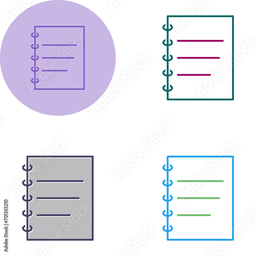 Notepad Vector Icon