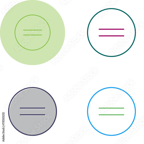 Equal To Vector Icon