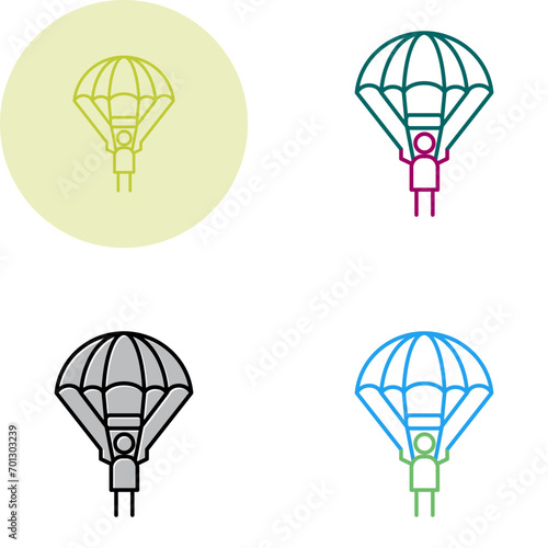 Parachuter Vector Icon