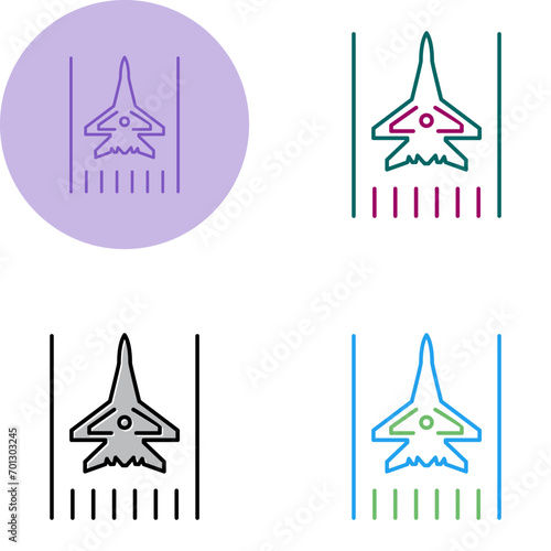Canvas Print Airbase Vector Icon