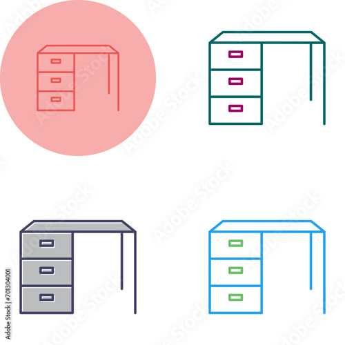 Working Table Vector Icon