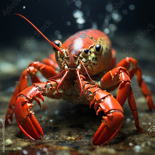 Lobsters Unveiled Exploring the Intricacies of Crustacean Life in Oceanic Realms ai generated