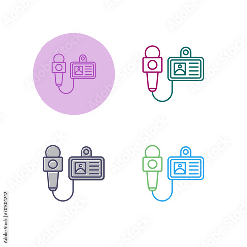 Journalist Vector Icon