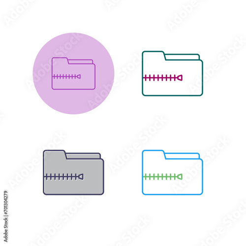 Zip File Vector Icon