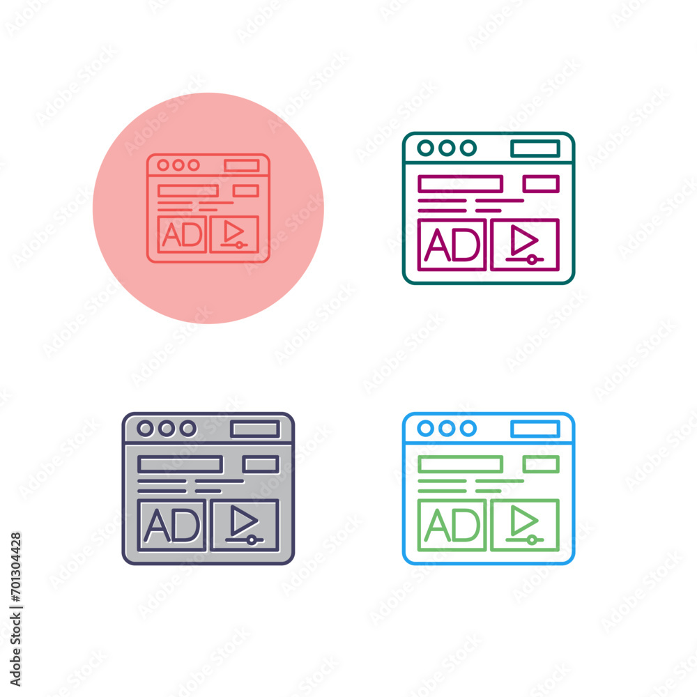 AD Vector Icon AD Vector Icon